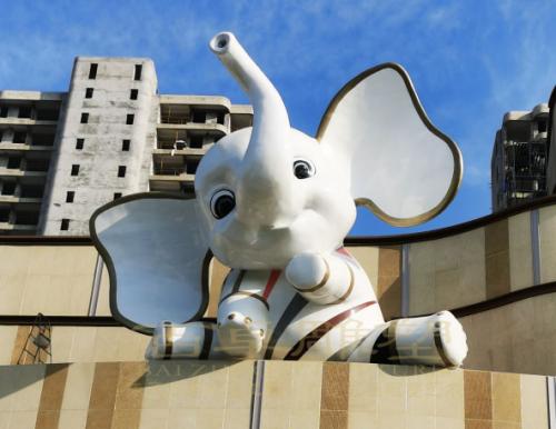 不銹鋼大象雕塑